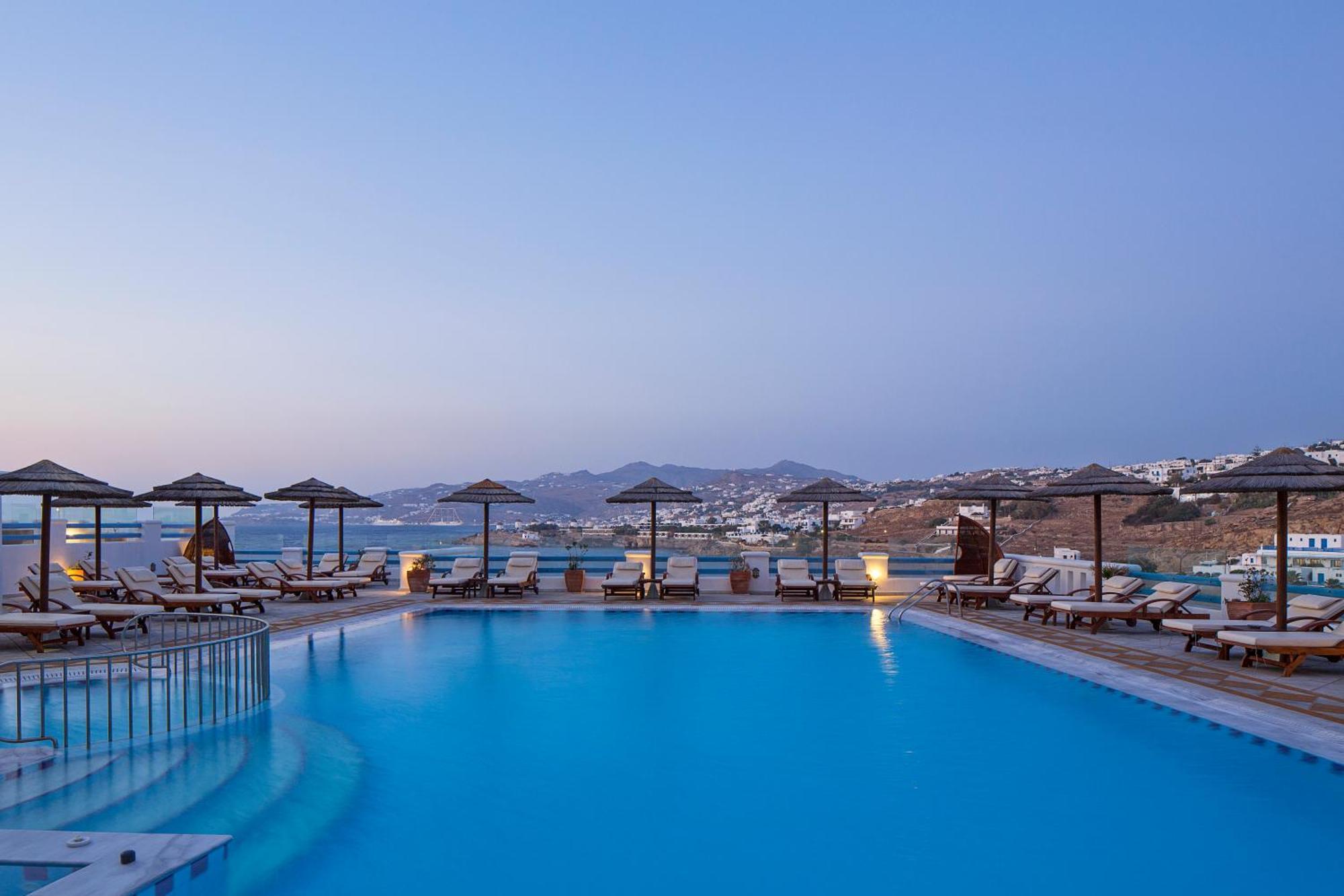 Grand Beach Hotel Mykonos Town Exterior foto