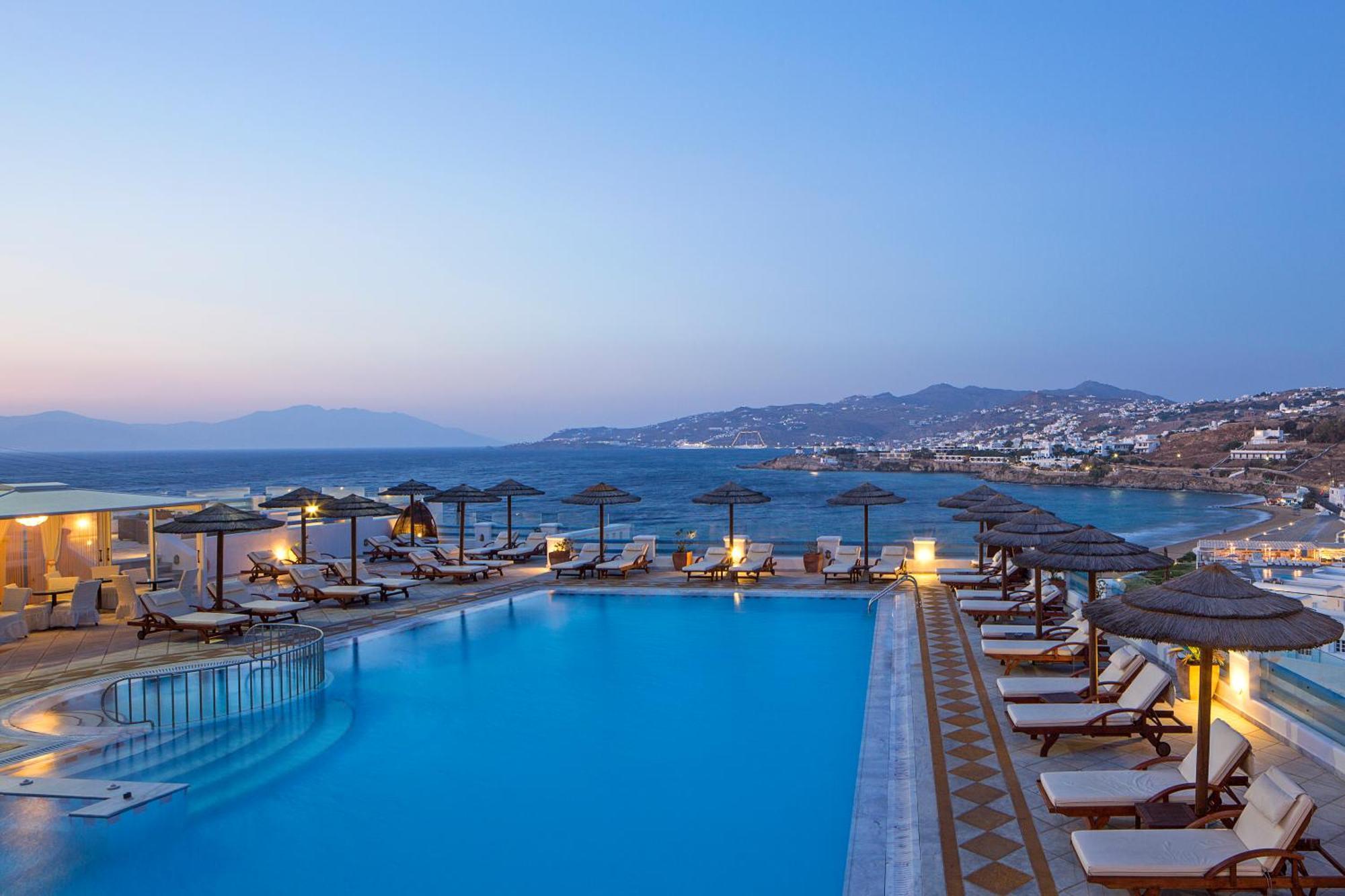 Grand Beach Hotel Mykonos Town Exterior foto