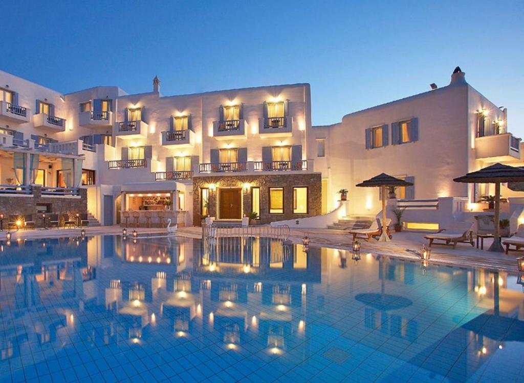 Grand Beach Hotel Mykonos Town Exterior foto